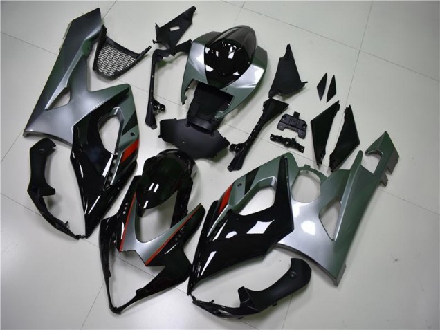 Noir Argent Carénage Moto Suzuki GSXR 1000 K5 2005-2006 Noir Argent Carénage Moto Suzuki GSXR 1000 K5 2005-2006