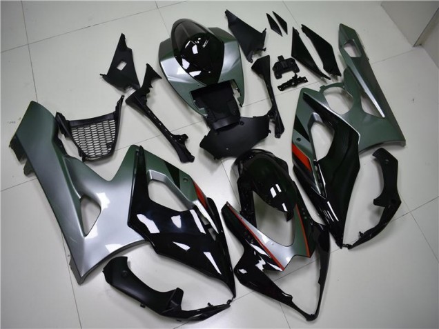 Noir Argent Carénage Moto Suzuki GSXR 1000 K5 2005-2006 Noir Argent Carénage Moto Suzuki GSXR 1000 K5 2005-2006