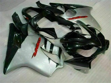 Noir Argent Carénages Moto Honda CBR 600 F4i 2001-2003