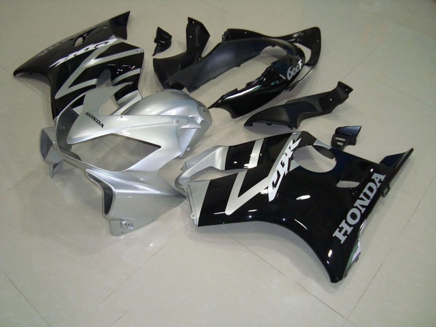 Noir Argent Carénages Moto Honda CBR 600 F4i 2004-2007 Noir Argent Carénages Moto Honda CBR 600 F4i 2004-2007