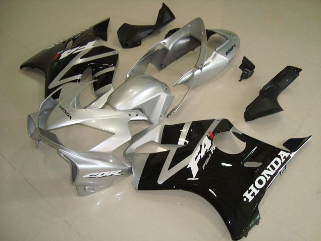 Noir Argent Carrosserie Moto Honda CBR 600 F4i 2004-2007 Noir Argent Carrosserie Moto Honda CBR 600 F4i 2004-2007