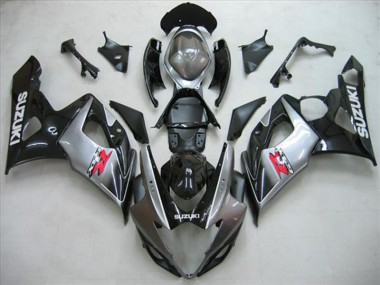 Noir Argent Gris Carénage Moto Suzuki GSXR 1000 K5 2005-2006