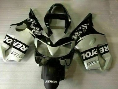 Noir Argent Repsol Carénage Moto Honda CBR 600 F4i 2001-2003