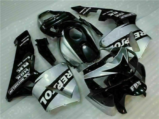 Noir Argent Repsol Carénage Moto Honda CBR 600 RR 2005-2006 Noir Argent Repsol Carénage Moto Honda CBR 600 RR 2005-2006
