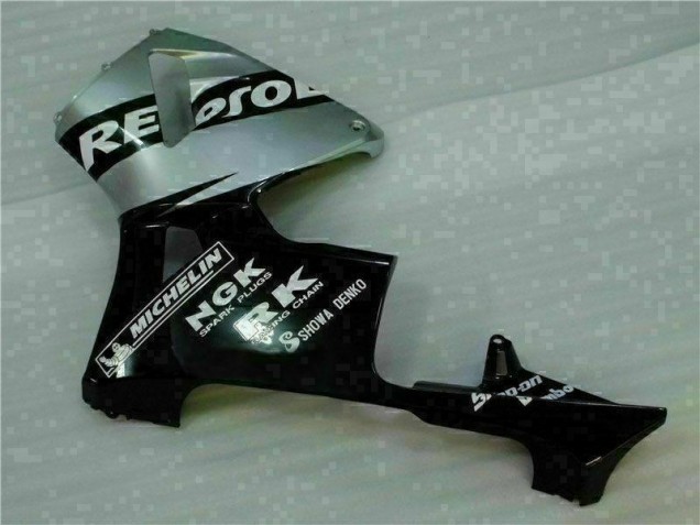 Noir Argent Repsol Carénage Moto Honda CBR 600 RR 2005-2006 Noir Argent Repsol Carénage Moto Honda CBR 600 RR 2005-2006