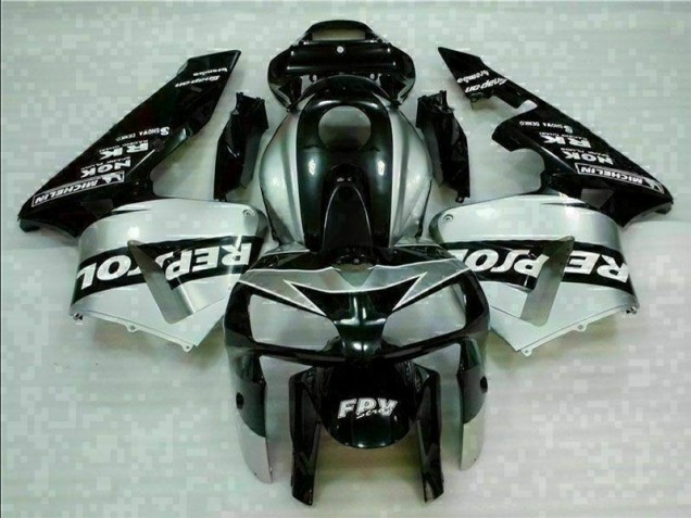 Noir Argent Repsol Carénage Moto Honda CBR 600 RR 2005-2006 Noir Argent Repsol Carénage Moto Honda CBR 600 RR 2005-2006