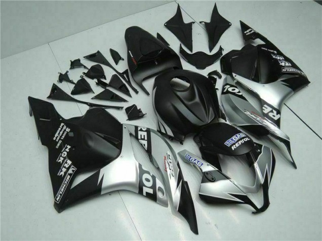 Noir Argent Repsol Carénage Moto Honda CBR 600 RR 2009-2012 Noir Argent Repsol Carénage Moto Honda CBR 600 RR 2009-2012