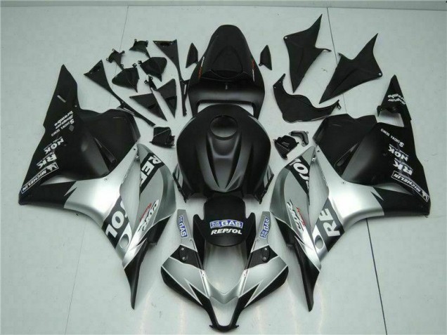 Noir Argent Repsol Carénage Moto Honda CBR 600 RR 2009-2012 Noir Argent Repsol Carénage Moto Honda CBR 600 RR 2009-2012