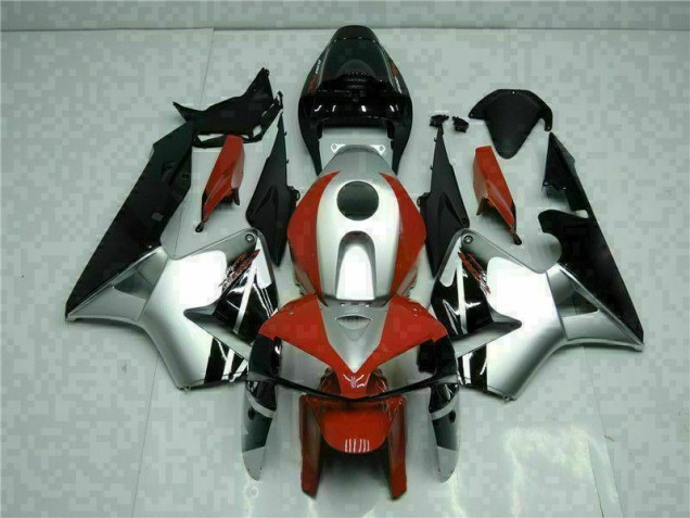 Noir Argent Rouge Carénage Moto Honda CBR 600 RR 2005-2006 Noir Argent Rouge Carénage Moto Honda CBR 600 RR 2005-2006