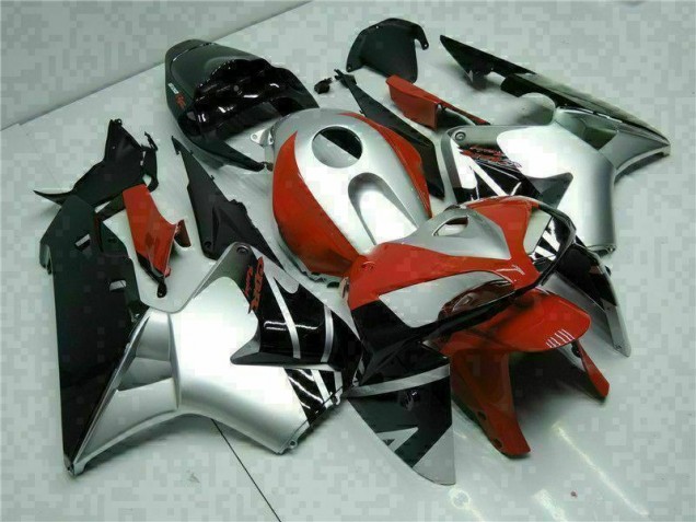 Noir Argent Rouge Carénage Moto Honda CBR 600 RR 2005-2006 Noir Argent Rouge Carénage Moto Honda CBR 600 RR 2005-2006
