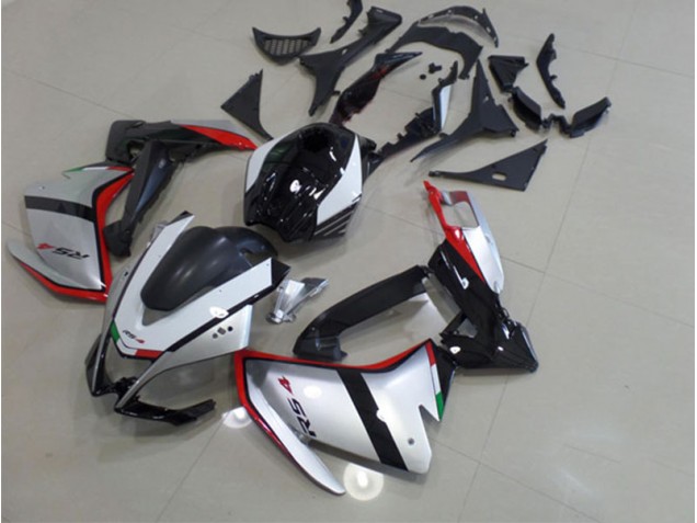 Noir Argent Rouge Carénages Moto Aprilia RS4 50 125 2011-2018 Noir Argent Rouge Carénages Moto Aprilia RS4 50 125 2011-2018