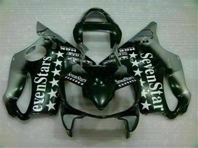 Noir Argent SevenStarss Carénage Moto Honda CBR 600 F4i 2001-2003 Noir Argent SevenStarss Carénage Moto Honda CBR 600 F4i 2001-2003