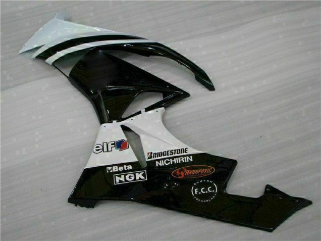 Noir Blanc 3M Touch4 Carénage Moto Kawasaki ZX6R 2009-2012 Noir Blanc 3M Touch4 Carénage Moto Kawasaki ZX6R 2009-2012