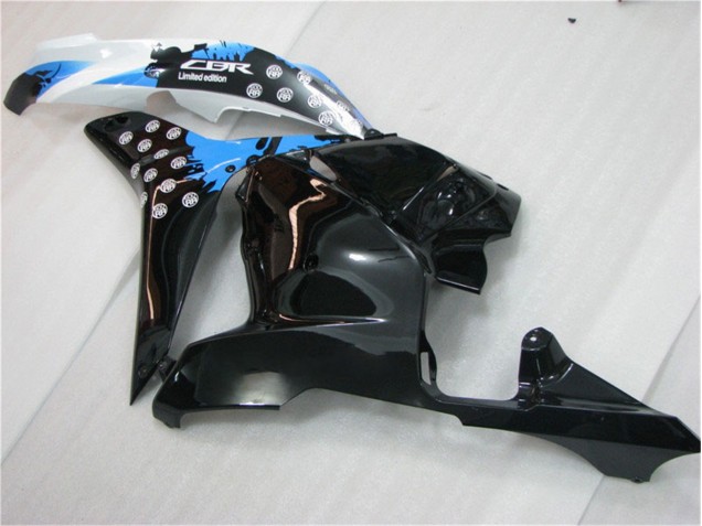 Noir Blanc Bleu Carénage Moto Honda CBR 600 RR 2009-2012 Noir Blanc Bleu Carénage Moto Honda CBR 600 RR 2009-2012