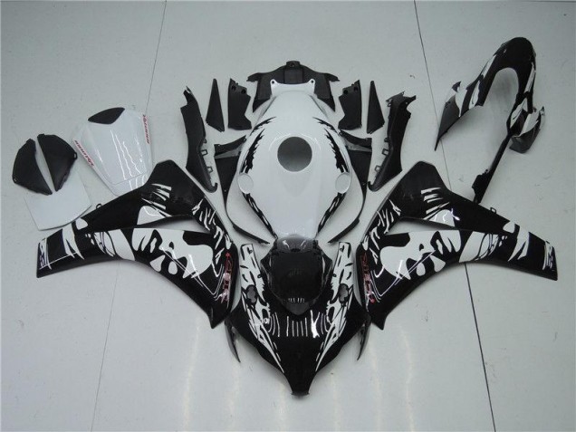Noir Blanc Carénage Moto Honda CBR 1000 RR 2008-2011 Noir Blanc Carénage Moto Honda CBR 1000 RR 2008-2011