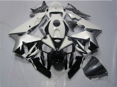 Noir Blanc Carénage Moto Honda CBR 600 RR 2005-2006