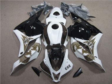 Noir Blanc Carénage Moto Honda CBR 600 RR 2009-2012