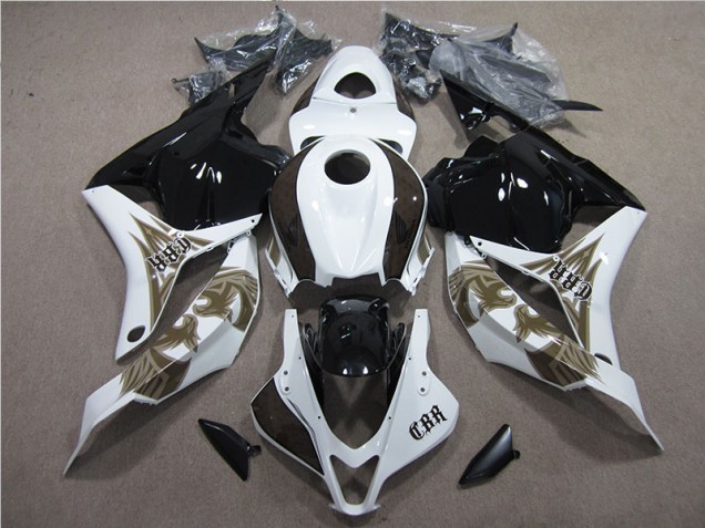 Noir Blanc Carénage Moto Honda CBR 600 RR 2009-2012 Noir Blanc Carénage Moto Honda CBR 600 RR 2009-2012