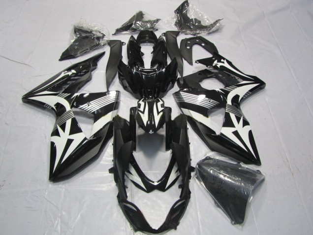 Noir Blanc Carénage Moto Suzuki GSXR 1000 K9 2009-2016 Noir Blanc Carénage Moto Suzuki GSXR 1000 K9 2009-2016