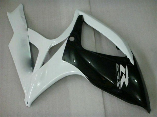 Noir Blanc Carénage Moto Suzuki GSXR 600 / 750 K6 2006-2007 Noir Blanc Carénage Moto Suzuki GSXR 600 / 750 K6 2006-2007