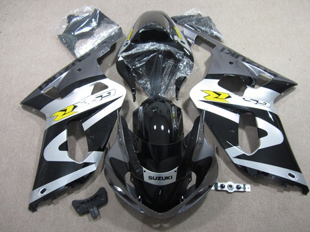 Noir Blanc Carénage Moto Suzuki GSXR 600 K1 K2 K3 2001-2003 Noir Blanc Carénage Moto Suzuki GSXR 600 K1 K2 K3 2001-2003