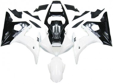Noir Blanc Carénage Moto Yamaha R6 2003-2005
