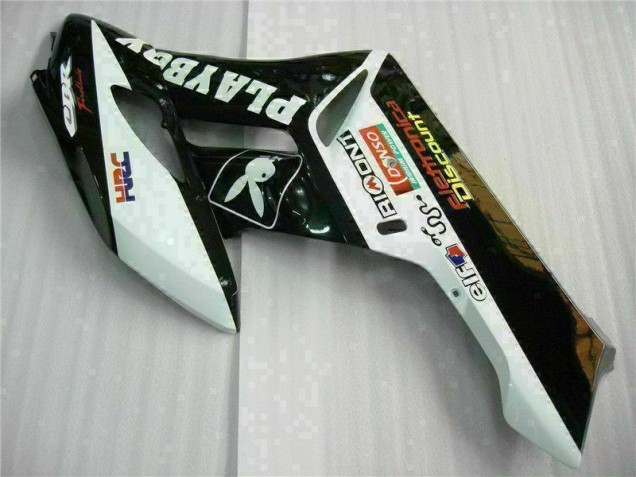 Noir Blanc Carénages Moto Honda CBR 1000 RR 2004-2005 Noir Blanc Carénages Moto Honda CBR 1000 RR 2004-2005