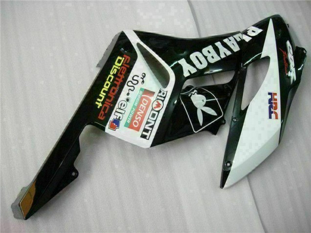Noir Blanc Carénages Moto Honda CBR 1000 RR 2004-2005 Noir Blanc Carénages Moto Honda CBR 1000 RR 2004-2005