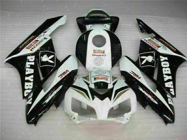 Noir Blanc Carénages Moto Honda CBR 1000 RR 2004-2005 Noir Blanc Carénages Moto Honda CBR 1000 RR 2004-2005