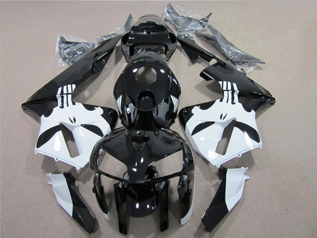 Noir Blanc Carénages Moto Honda CBR 600 RR 2005-2006 Noir Blanc Carénages Moto Honda CBR 600 RR 2005-2006