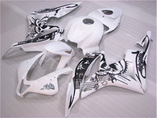 Noir Blanc Carénages Moto Honda CBR 600 RR 2007-2008 Noir Blanc Carénages Moto Honda CBR 600 RR 2007-2008