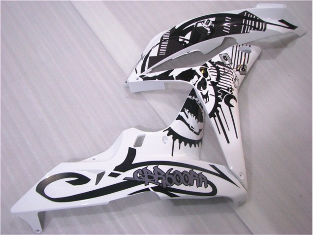 Noir Blanc Carénages Moto Honda CBR 600 RR 2007-2008 Noir Blanc Carénages Moto Honda CBR 600 RR 2007-2008