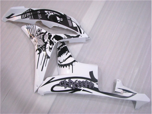 Noir Blanc Carénages Moto Honda CBR 600 RR 2007-2008 Noir Blanc Carénages Moto Honda CBR 600 RR 2007-2008