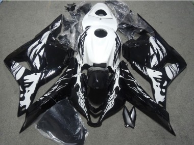Noir Blanc Carénages Moto Honda CBR 600 RR 2009-2012
