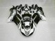 Noir Blanc Carénages Moto Kawasaki ZX6R 2007-2008 Noir Blanc Carénages Moto Kawasaki ZX6R 2007-2008