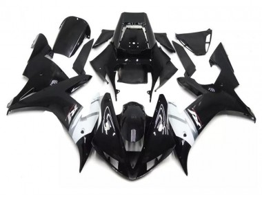 Noir Blanc Carénages Moto Yamaha R1 2002-2003