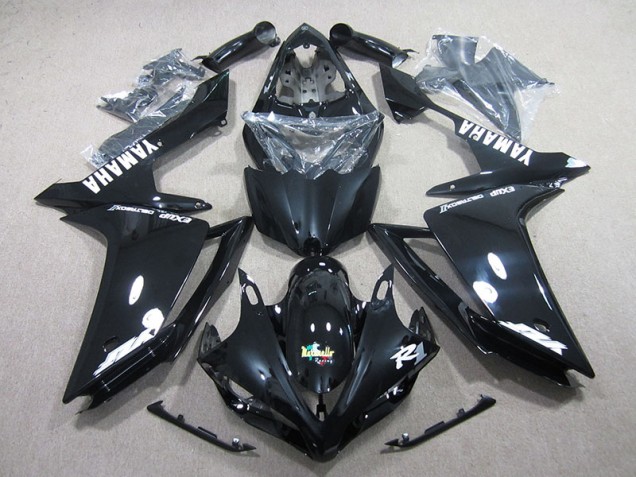 Noir Blanc Décalque Carénage Moto Yamaha R1 2007-2008