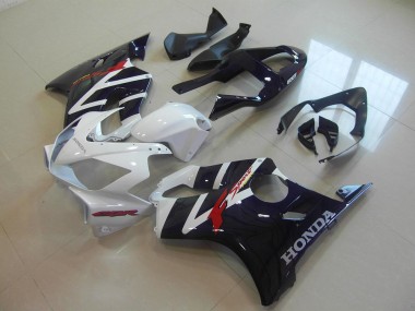 Noir Blanc F Sport Carénage Moto Honda CBR 600 F4i 2001-2003