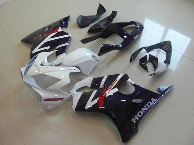 Noir Blanc F Sport Carénage Moto Honda CBR 600 F4i 2001-2003 Noir Blanc F Sport Carénage Moto Honda CBR 600 F4i 2001-2003