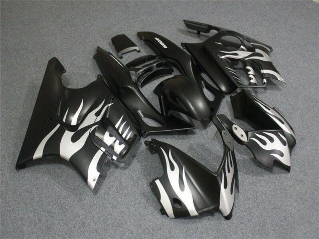 Noir Blanc Flamme Carénage Moto Honda CBR 600 F3 1995-1998 Noir Blanc Flamme Carénage Moto Honda CBR 600 F3 1995-1998