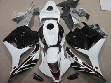 Noir Blanc Kit Carénages Motos Complet Honda CBR 600 RR 2009-2012