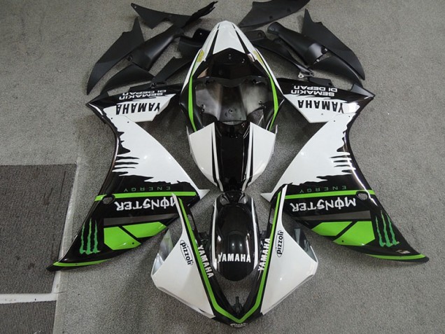Noir Blanc Monster Pizzoli Carénage Moto Honda CBR 600 RR 2007-2008 Noir Blanc Monster Pizzoli Carénage Moto Honda CBR 600 RR 2007-2008
