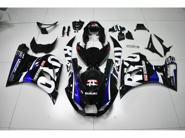 Noir Blanc Motul Carénage Moto Suzuki GSXR 1000 2017-2023