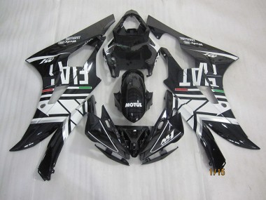Noir Blanc Motul Fiat Carénage Moto Yamaha R6 2006-2007