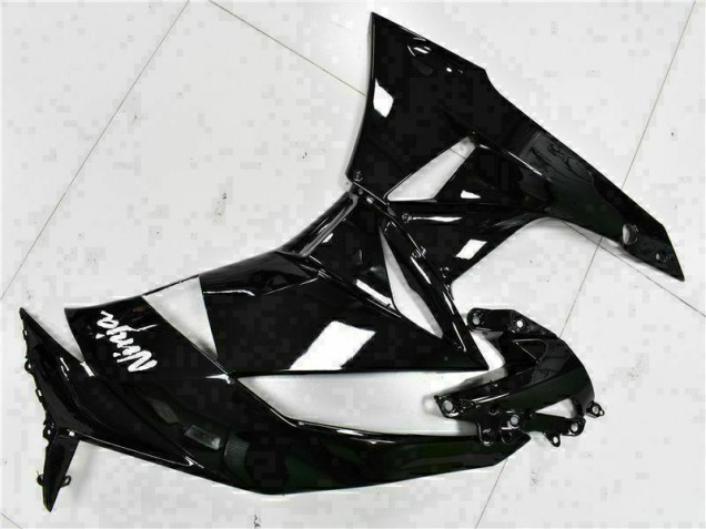 Noir Blanc Ninja Carénage Moto Kawasaki ZX6R 2009-2012 Noir Blanc Ninja Carénage Moto Kawasaki ZX6R 2009-2012