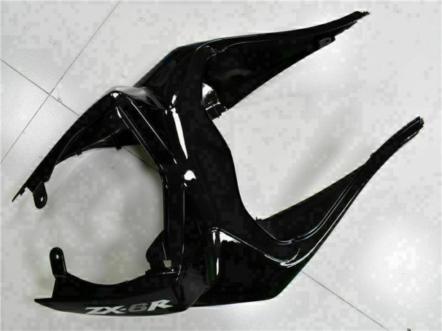 Noir Blanc Ninja Carénage Moto Kawasaki ZX6R 2009-2012 Noir Blanc Ninja Carénage Moto Kawasaki ZX6R 2009-2012