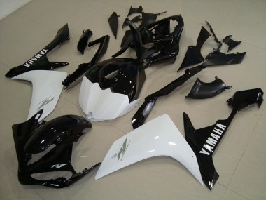 Noir Blanc Or Carénage Moto Yamaha R1 2007-2008