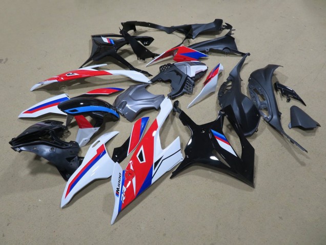 Noir Blanc Rouge Bleu Carénage Moto BMW S1000RR 2019-2021 Noir Blanc Rouge Bleu Carénage Moto BMW S1000RR 2019-2021