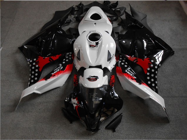 Noir Blanc Rouge Carénage Moto Honda CBR 600 RR 2009-2012 Noir Blanc Rouge Carénage Moto Honda CBR 600 RR 2009-2012