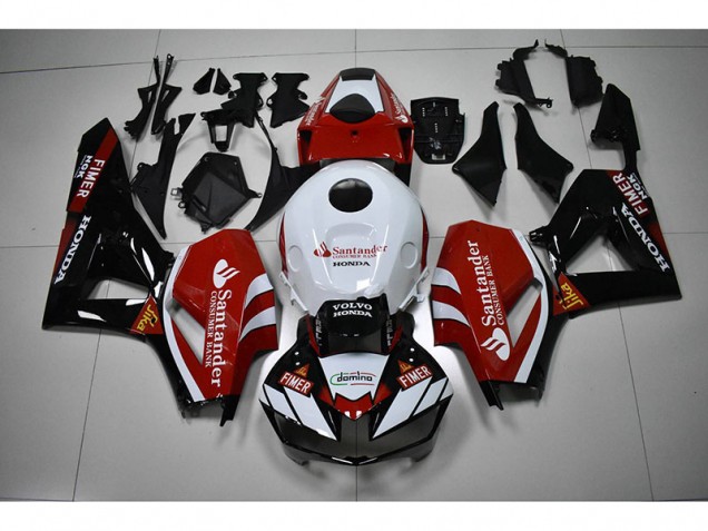 Noir Blanc Rouge Santander Carénage Moto Honda CBR 1000 RR 2012-2016 Noir Blanc Rouge Santander Carénage Moto Honda CBR 1000 RR 2012-2016